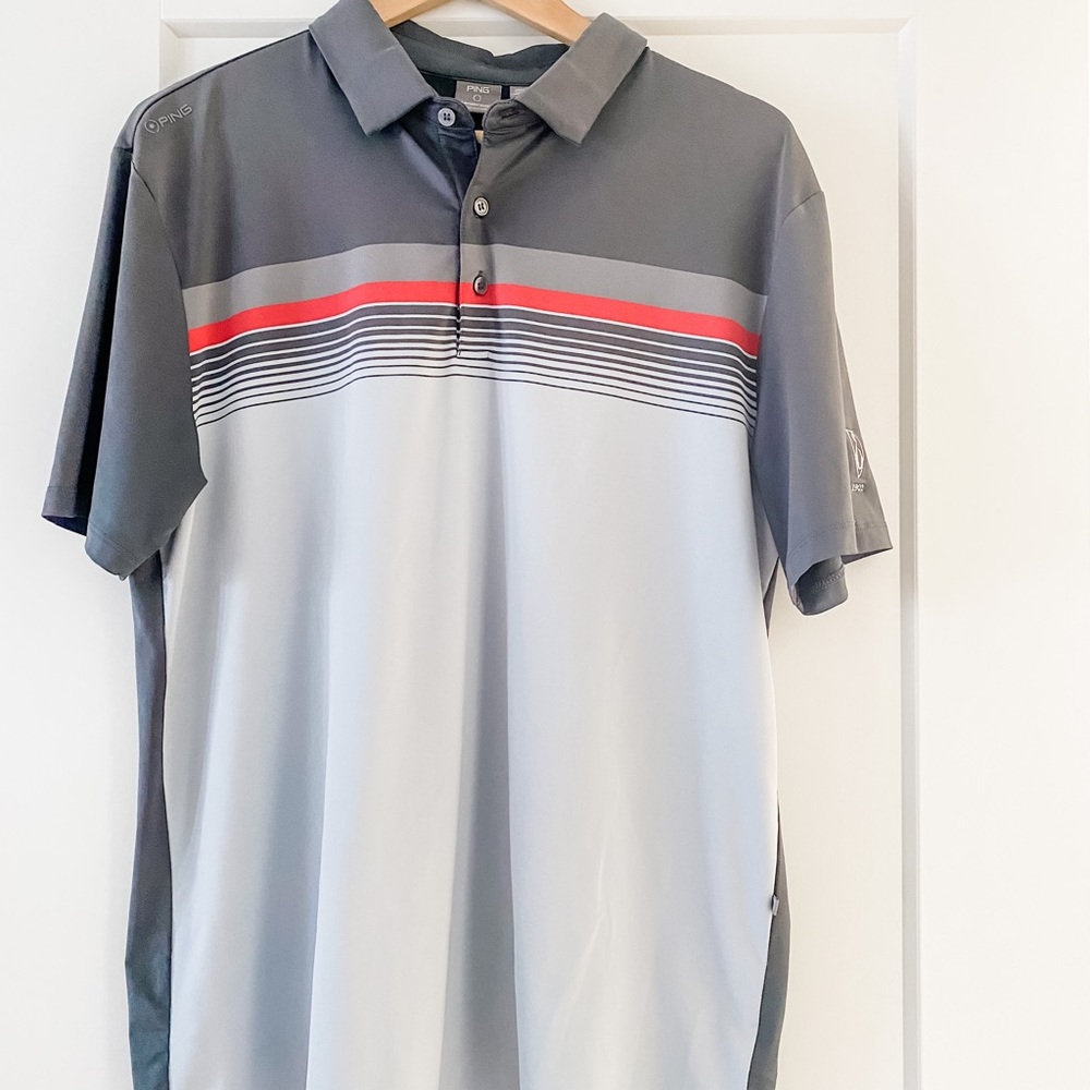 PING Men’s Short Sleeve Polo (golf shirt SZ M)